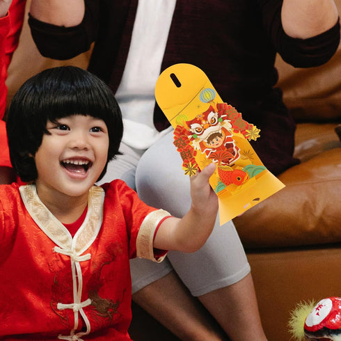 Gadpiparty Red Chinese Envelopes, 2024 Year of the Dragon Red Packets, Lucky Money for Spring Festival