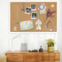FEBSNOW Cork Board Bulletin Board 23 x 15.7 Inches with Rectangle White Frame for Office Message Board
