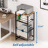 Printer Stand Holder 4 Tier - Heavy Duty Metal Shelving Unit for Office Organizer, Industrial Printer Side Table with