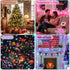 4 Pack 66.6 200 35 4th Color Changing Christmas String Lights with Remote, Total FT LED String Lights Indoor Outdoor