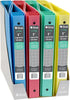 C-Line 3-Ring Poly Binder with Inner Pocket, Letter Size, 1-Inch Capacity, Color May Vary, 1 Binder (31710)