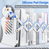 Heavy Duty Book Ends with Pen Holder - Adjustable Metal Book Ends for Shelves, Black Binder Organizer for Desk