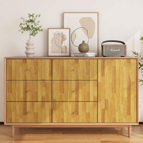 YENHOME Butcher Block Countertop Contact Paper - Waterproof 17.7" x 200" Wood Wallpaper for Cabinets and Drawers