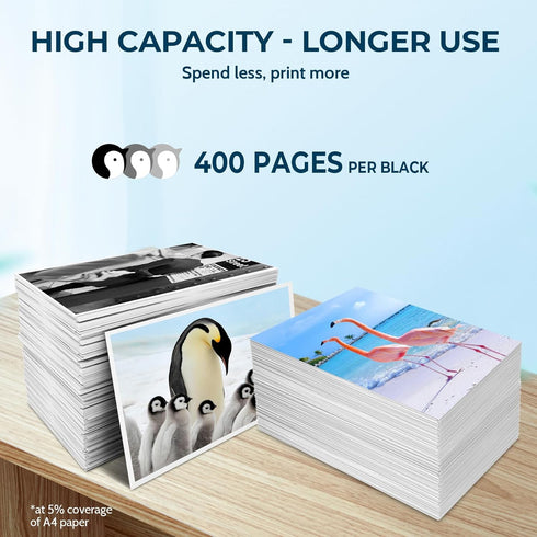 Remanufactured Penguin PG-245XL Black Ink Cartridges for Canon PIXMA TS3122 TS3322 MG2522 MX490 MX492 MG2520 MG2525