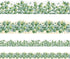 Eucalyptus Bulletin Board Border Die-Cut Classroom Decoration 36ft Per Roll Two Sided Printed Rustic Greenery Leaves Border for Classroom Back to School Decoration
