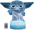 3D Star Wars Night LightBaby Yoda LED Lamp with Remote Control and Smart Touch, LED Desk Lamp Yoda Star Wars Lamp
