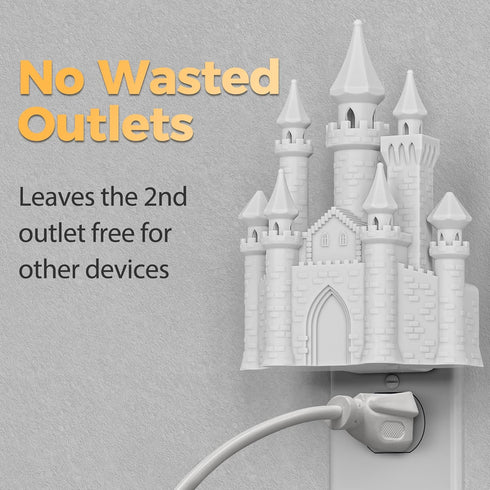 Wall,3D Light,10-Color 3 Dimmable DORESshop Night Lights Plug into Printed Castle RGB Night Change NightLight, Level