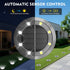 BANBANJO 8 Pack Solar Ground Lights Outdoor, Solar Lights Outdoor Waterproof, Mini Flat Solar-Powered Garden Light