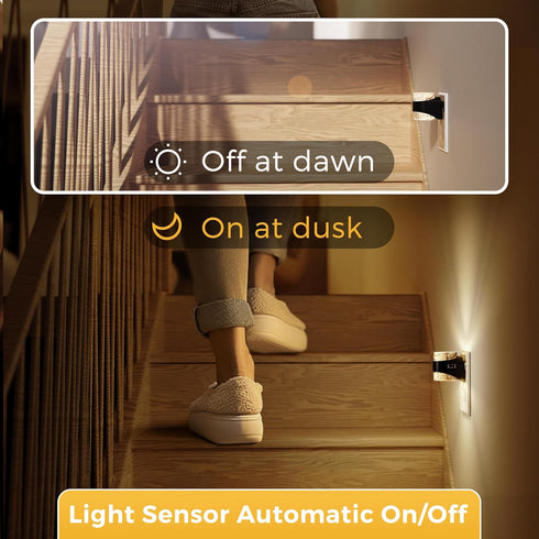 3000K L LOHAS LED Night Light, Bubble Night Lights Plug into Wall, Acrylic Night Lights with Dusk-to-Dawn Sensor