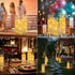 YOROXRG 24 Pack Parties,Wedding(D2.2 5" 6" 7") Christmas Decoration Flickering Flameless Candles,Battery Operated