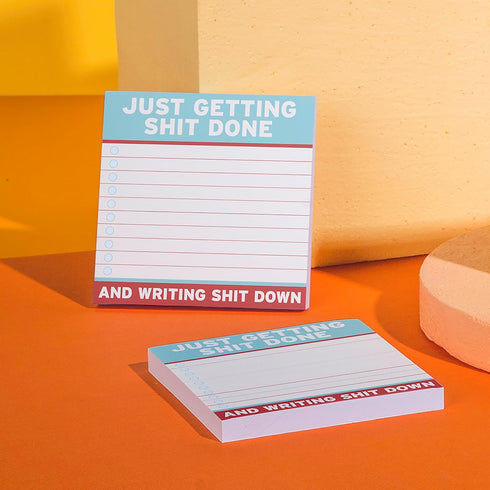 Knock Knock Getting Shit Done Large Sticky Notes – 4 x 4-inches (Pack of 8)