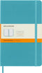 Moleskine Classic Notebook, Hard Cover, Large (5" x 8.25") Ruled, Reef Blue, 240 Pages