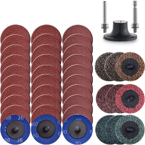 Tshya Quick Change Disc, 40 Pack 2 inch Sanding Discs, with 1/4"