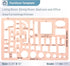 Mr. Pen House Plan Templates - Interior Design and Furniture Drafting Tools, Set of 3