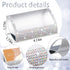 Fuutreo 2 Pcs Bling Aluminum Business Card Holder, AB Color Rhinestone Display Stand for Desk, Business Accessories