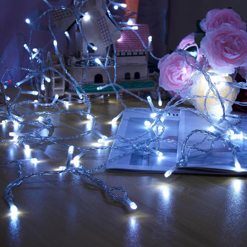 GHJ 100LEDs) Battery Operated Remote Control Rainproof LED String Lights, Color Changing Fairy Lights for Christmas