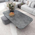 Glossy Gray Marble Wallpaper - Peel and Stick Thick Textured Grey Contact Paper for Kitchen Countertops 16"x118"