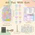 HMMIA (40Pcs) Personalized Magnetic Reward Jar for Kids, Star Jar Reward System with Colorful Letter Stickers, Potty