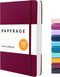 PAPERAGE Lined Journal Notebook, Burgundy, 252 Pages, Medium 5.7 inches x 8 inches, 100 GSM Thick Paper