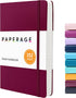 PAPERAGE Lined Journal Notebook, Burgundy, 252 Pages, Medium 5.7 inches x 8 inches, 100 GSM Thick Paper