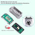 1 Inch Digital Turbine Fuel Flow Meter, 2.6-26 GPM Inline NPT Thread Flowmeter with 3/4 in Adapters for Water, Diesel,