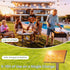 30 G40 Dimmable Bulbs, Svater Solar Outdoor String Lights FT, Patio Lights Shatterproof Vintage Edison Solar Powered