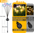 2 Pack 12LED IP65 Solar Swaying Butterfly Lights, Warm White Waterproof Auto On/Off Outdoor Garden Lights for Patio