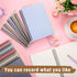 Fuutreo 24 Pcs Spiral Notebook - A5 8.3 x 5.7 Inch, College Ruled, Kraft Cover, 60 Sheets, 120 Pages for Office School