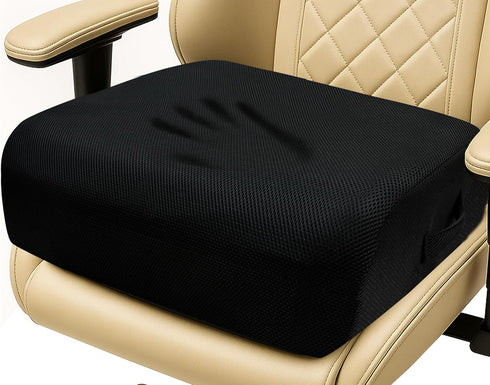 Acxseo 6" Extra Thick Memory Foam Office Chair Cushion 2-Layer Booster Seat for