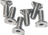 Fullerkreg Stainless Steel Hex Drive Flat Head Screw, M4 x 0.7 mm Thread, Packs of 100