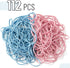 Mr. Pen Large Rubber Bands 110 Pack Pink and Blue Extra Large Office Supplies