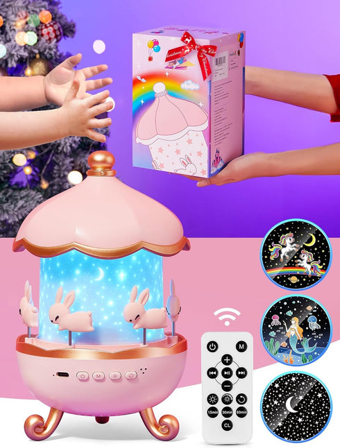 Staryou 15 21 15 Sound Machine Baby Night Light Projector, White Noise | Colors | Films Toddler Night Light for Kids