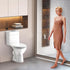 16.5 Inch, 2 Pack Round Toilet Seat Soft Close Quiet No Slam Toilet Lid, Quick Release & Easy Installation, Durable PP
