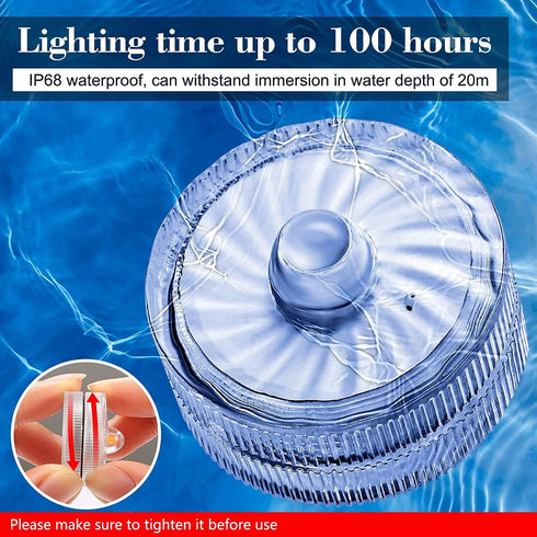 HL Submersible LED Light, Purple Small Battery Powered Light for Wedding Home Vase Festival Decoration (12pcs)