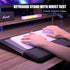 Haonon Computer Keyboard Stand with Wrist Rest & Storage Tray - Acrylic Keyboard Riser for Office Desk Accessories