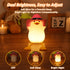 Dimmer Anywin Cute Benson Ducks Night Light, Squishy Touch Silicone Animal Nursery Bedside Lamp, & Rechargeable
