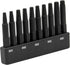 Double Square 8 Point Star Bit Set, Premium S2 Steel 2 Inch with Storage Bit Holder