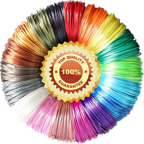 TTYT3D 18 Popular Shiny Silk Colors PLA 3D Printer Filament Sample Pack, Total 72m