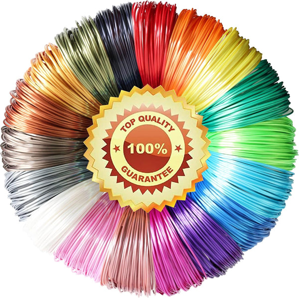 TTYT3D 18 Popular Shiny Silk Colors PLA 3D Printer Filament Sample Pack, Total 72m