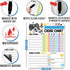 Magnetic Chore Chart for Kids - Good Behavior Chart, Dry Erase Daily, Weekly Responsibility List