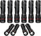 10 Pack Small Mini LED Flashlights, Single Mode Zoomable Flashlight AA Battery