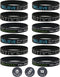 Inkstone 12-Pack Motivational Wristbands - Believe, Dream, Greatness | Silicone Rubber Bracelets for Men and Women