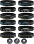 Inkstone 12-Pack Motivational Wristbands - Believe, Dream, Greatness | Silicone Rubber Bracelets for Men and Women