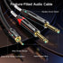 3.5mm 6.35mm 6ft, 1/8 1/4 3.5mm 1/4 Cable Matters TRS to Dual TS Breakout Cable - to Stereo Cable, to Y Splitter Cord