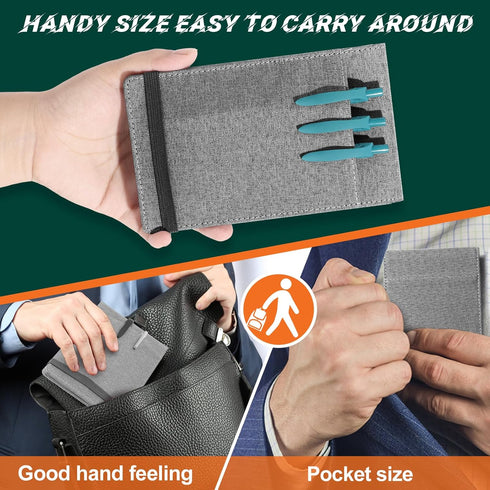 Notebook Cover for Rocketbook Mini Size, Compatible with Field Notes, Waterproof Fabric