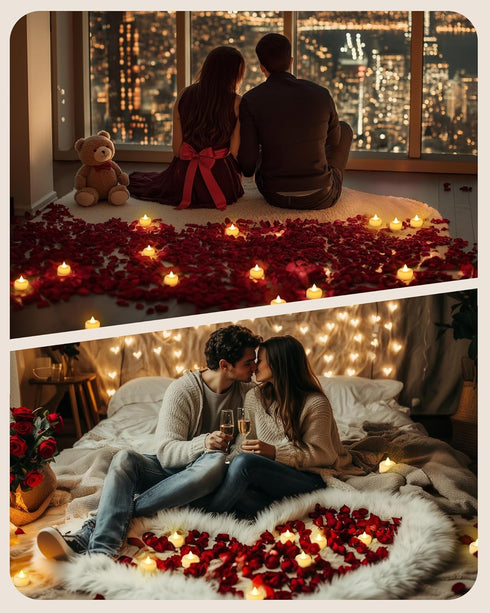 12 Pack 6H Amagic Timer Tea Lights Candles Battery Operated Candles with Timer, Auto On Daily, Flickering LED TeaLights