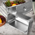 Mifoci 4 Pack Stainless Steam Hotel Pan with Lid, Reusable Anti Rust for Home & Restaurant
