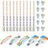 HTCELLE 70-Piece Lever Wire Connectors Splice Kit, Quick Connects, Push in Compact Splicing Butt Terminals for Wiring