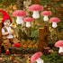 XMYXGS Mushroom Paper Lantern Mushroom Hanging Lanterns Mushroom Party Decorations Mushroom Table Centerpieces