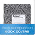 Oxford Spiral Composition Notebooks, 4 Pack, Wide Ruled Paper, 9-3/4 x 7-1/2 Inches, 80 Sheets, Black Marble Cover (64950) by Oxford